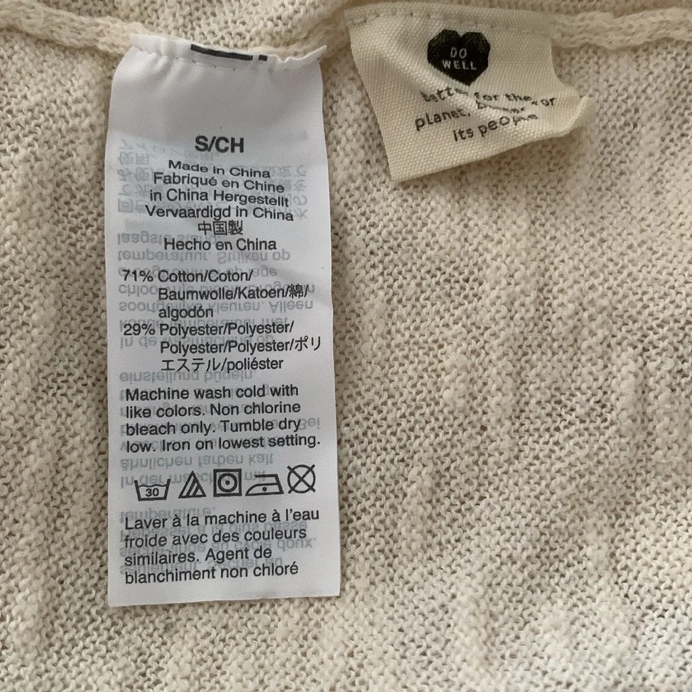Madewell Bradley Cardigan Sweater Cream Size S - Picture 9 of 9